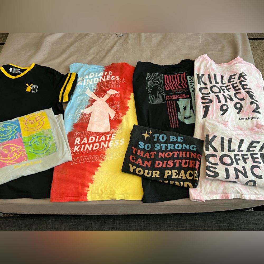 Mix set short sleeve Dutch Bros shirts